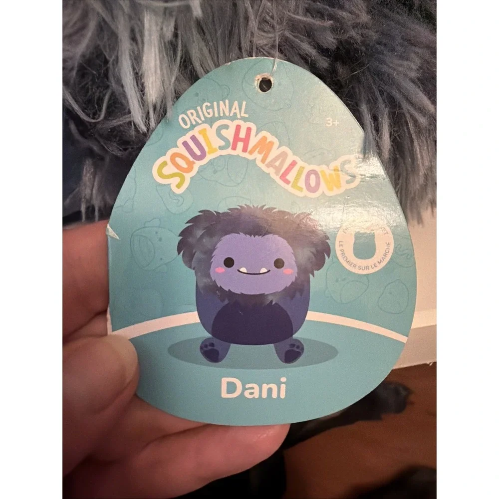NWT Rare Squishmallow Dani Bigfoot Blue 12